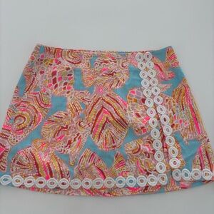 Lilly Pulitzer Lenore SKORT Breakwater Blue 
Size 4